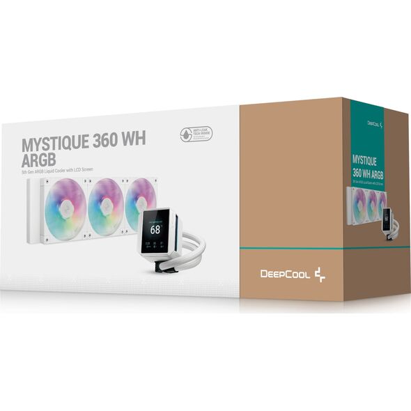 DeepCool Mystique 360 WH ARGB Procesor Chłodnica cieczy all-in-one 12 cm Biały 1 szt.