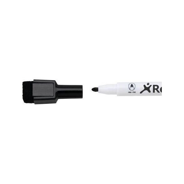 Nobo Marker sucho�cieralny mini czarny 6szt
