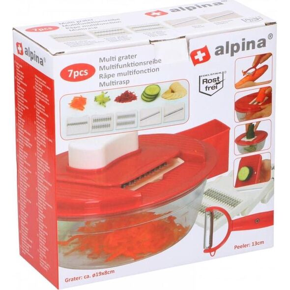 Alpina Alpina - Tarka wielofunkcyjna z pojemikiem + obieraczka