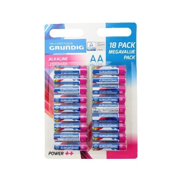 Grundig Grundig - Zestaw baterii alkalicznych AA / LR6 1.5V 18 szt.
