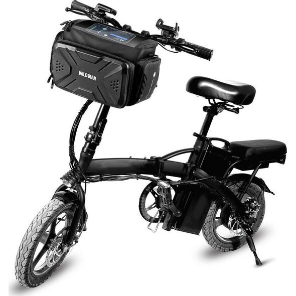 WILDMAN sakwa rowerowa na kierownicę na zamek GS6 4L ( 4" - 7") czarna