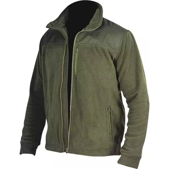 Dedra Bluza polarowa z wstawkami, 280g/m2, rozm.XXXL,kolor zielony