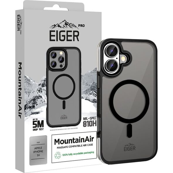 Eiger Eiger Pro MountainAir Θήκη iPhone 16 μαύρο