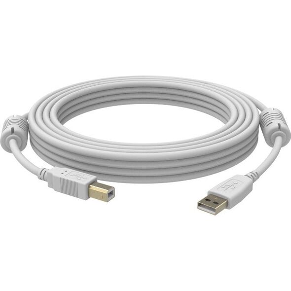 Καλώδιο USB Vision VISION Επαγγελματικό καλώδιο USB 2.0 κατάλληλο για εγκατάσταση - 30 ΧΡΟΝΙΑ ΕΓΓΥΗΣΗ - Επίχρυσες συνδέσεις - Πυρήνας φερρίτη στην πλευρά Α - Εύρος ζώνης 480 Mbit/s - Πλέγμα θωράκισης με πάνω από 65% κάλυψη - USB-A (M) σε USB-B (M) - Εξωτε