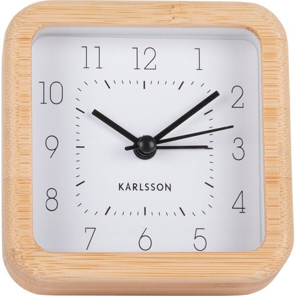 Karlsson Ξυπνητήρι με μπαμπού περίβλημα NEAT, 9 x 9 εκ.