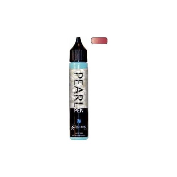 Artequipment Σχερνινγκ Pearl Pen, Κόκκινο, υγρό, 3D εφέ, 28 ml, 1 τεμ.