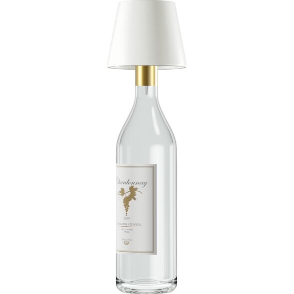 Ρυθμιζόμενο επιτραπέζιο φωτιστικό Realpower RealPower LED-Tischlampe κρύο/ζεστό με μπαταρία, λευκό