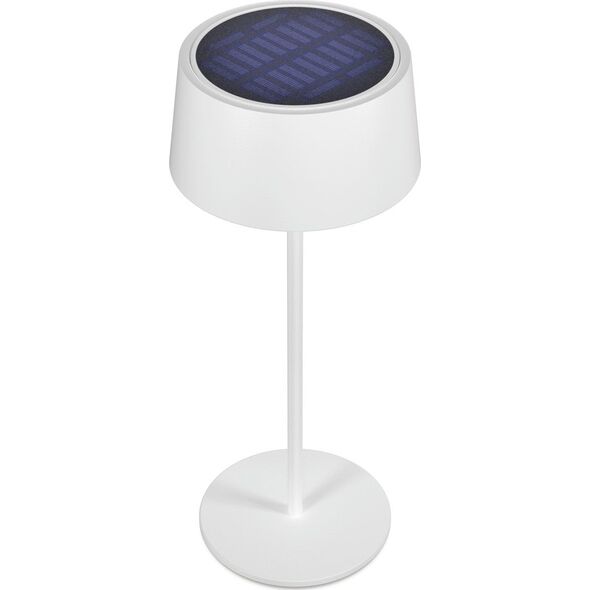 Ρυθμιζόμενο επιτραπέζιο φωτιστικό Realpower RealPower LED-Solar με μπαταρία, λευκό