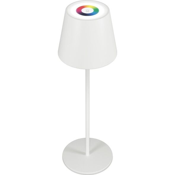 Ρυθμιζόμενο φωτιστικό γραφείου Realpower RealPower LED-RGB με μπαταρία, λευκό