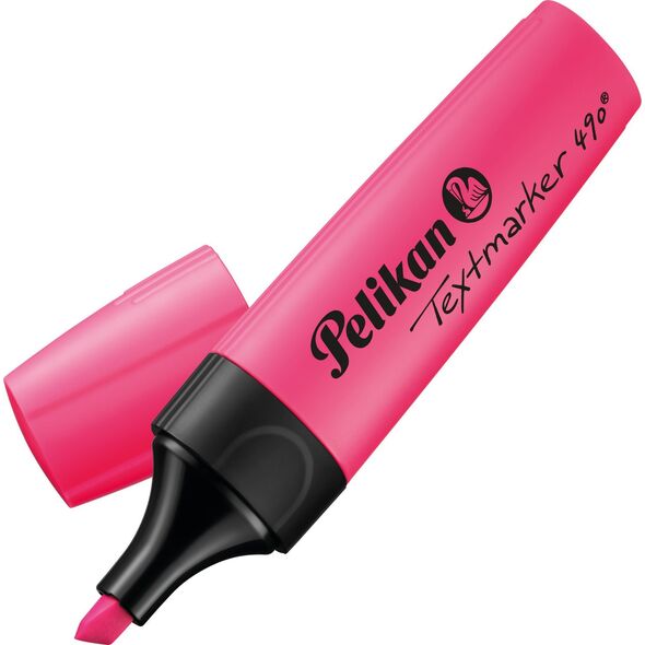 Pelikan Pelikan Υπογραμμιστής 490/B Φωτεινό Ροζ 1 Τεμάχιο Blister