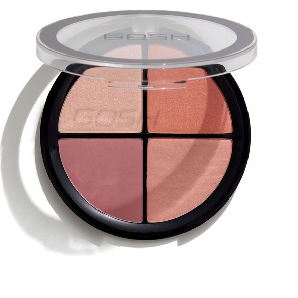 Gosh Gosh, Κιτ Περιγράμματος και Στρομπ, Παλέτα Highlighter & Ρουζ 2-Σε-1, 002, Ρουζ, 15 g Για Γυναίκες