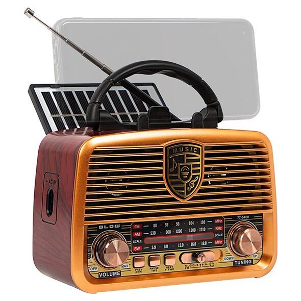 Radio Blow Radio przenośne analogowe AM/FM Bluetooth BLOW RA10 solarne