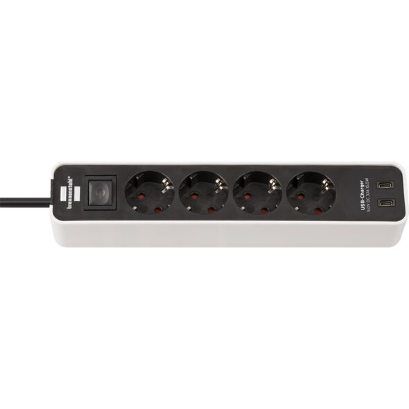 Μπαλαντέζα Brennenstuhl με 4 πρίζες και 2 θύρες USB C 1.5M