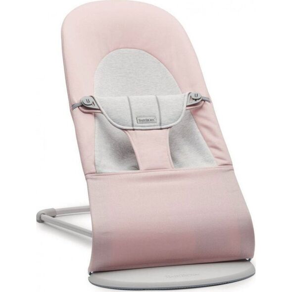 BabyBjorn Leżaczek Balance Soft - Jasny Różowy/Szary