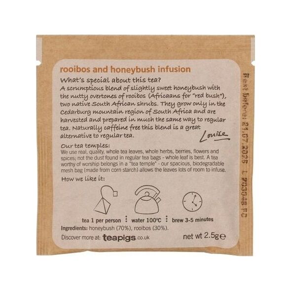 teapigs honeybush & rooibos - Φάκελος