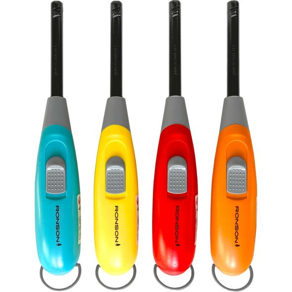Zapalarka RONSON BOOMERANG RED do gazu do kominka pieca do grilla