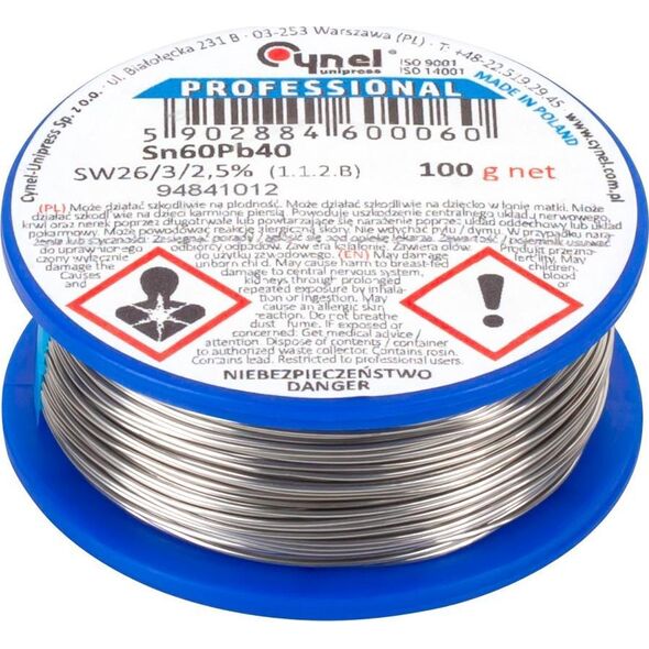 Cynel Cyna 0.38mm/100g Sn60Pb40 CYNEL