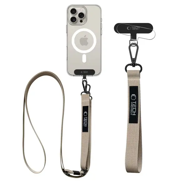 Tech-Protect C6S Rope Crossbody Cosmic Latte