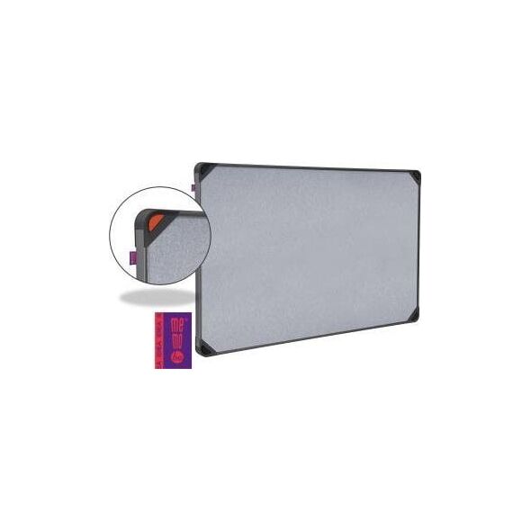 Tablica filcowa MemoBe Idea Edge 90x60cm rama aluminiowa czarna -
