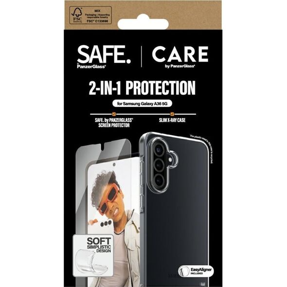 Zestaw ochronny CARE by PanzerGlass       Fashion 2w1 Etui+Szkło do Samsung Galaxy A36 5G