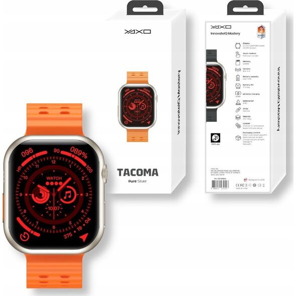 YAXO Smartwatch TACOMA Pure Silver