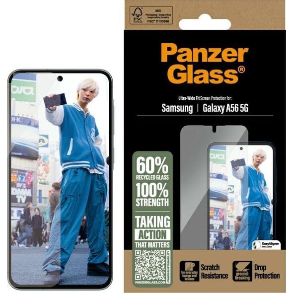 Szkło hartowane PanzerGlass Ultra-Wide    Fit do Samsung Galaxy A56 5G