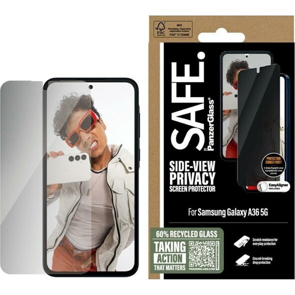 Szkło prywatyzujące SAFE by PanzerGlass   Ultra-Wide Fit do Samsung Galaxy A36 5G