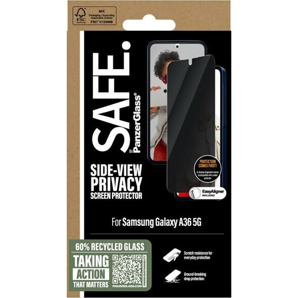 Szkło prywatyzujące SAFE by PanzerGlass   Ultra-Wide Fit do Samsung Galaxy A36 5G
