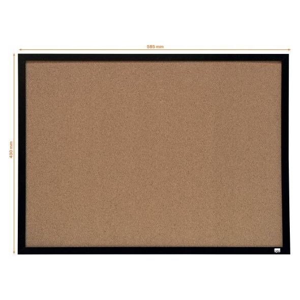Πίνακας φελλού Nobo 585x430 μαύρος