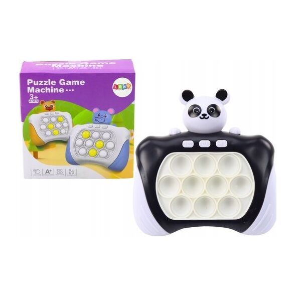 LeanToys Gra Zręcznościowa Konsola Pop-It Elektroniczna Panda
