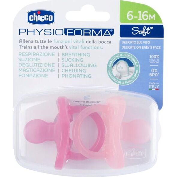CHICCO-73008711 SMOCZEK PF SOFT PINK      6-16M 2SZT