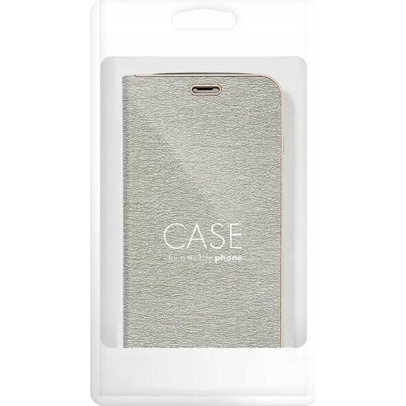Kabura LUNA Book Gold do XIAOMI Redmi NOTE 14 4G (GLOBAL - 163.25mm x 76.55mm x 8.16mm) srebrny