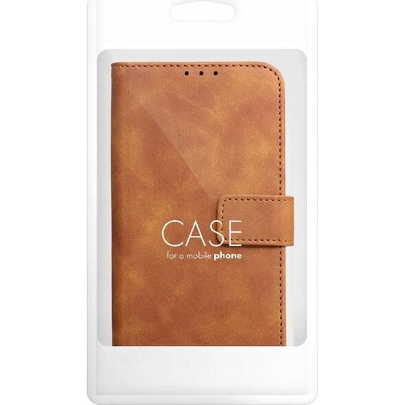 Kabura TENDER Book do XIAOMI Redmi Note 14 5G / 4G (GLOBAL - 163.25mm x 76.55mm x 8.16mm) brązowy