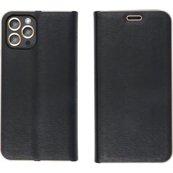 Kabura LUNA Book Gold do XIAOMI Redmi NOTE 14 4G (GLOBAL - 163.25mm x 76.55mm x 8.16mm) czarny