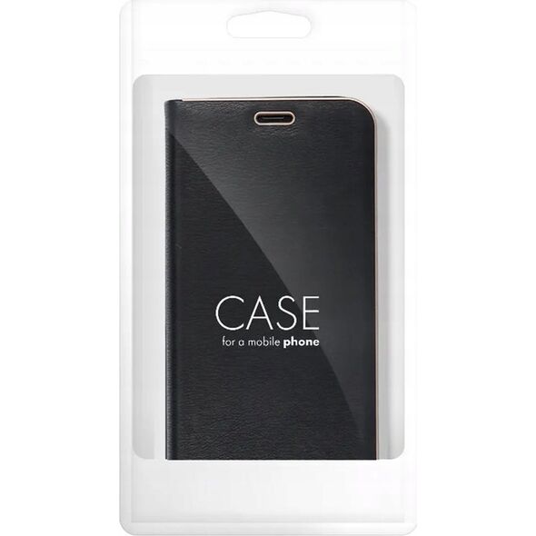 Kabura LUNA Book Gold do XIAOMI Redmi NOTE 14 4G (GLOBAL - 163.25mm x 76.55mm x 8.16mm) czarny