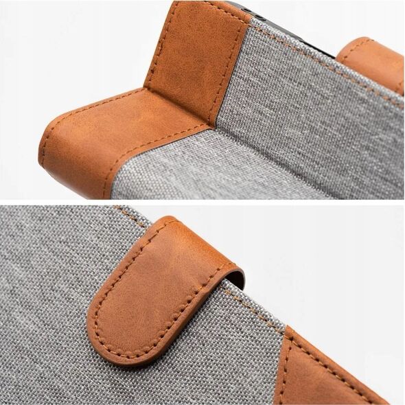 Kabura JEANS Book do XIAOMI Redmi NOTE 14 4G (GLOBAL - 163.25mm x 76.55mm x 8.16mm) szary