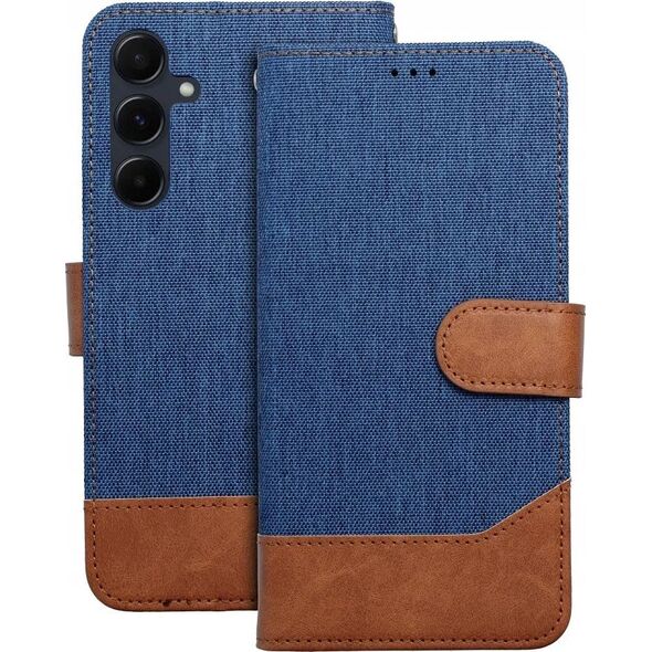 Kabura JEANS Book do XIAOMI Redmi NOTE 14 4G (GLOBAL - 163.25mm x 76.55mm x 8.16mm) niebieski