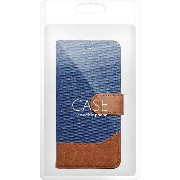 Kabura JEANS Book do XIAOMI Redmi NOTE 14 4G (GLOBAL - 163.25mm x 76.55mm x 8.16mm) niebieski