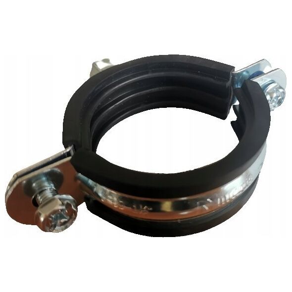 Niczuk Obejma pojedyncza DUO z izolacją 1 1/2" BK (46-51)