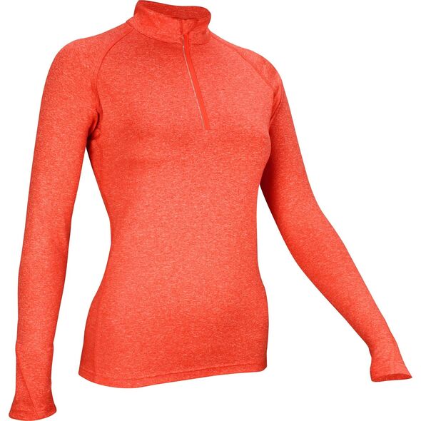 Avento T-shirt for women AVENTO 33VG KOR 36 Coral melange/White/Silver