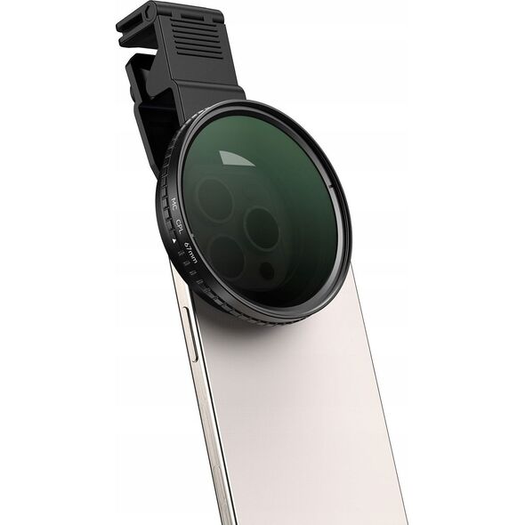 Obiektyw Soczewka Filtr CPL Polaryzacyjny 67mm Sanki Stopka ISO do Telefonu / APL-67CPL
