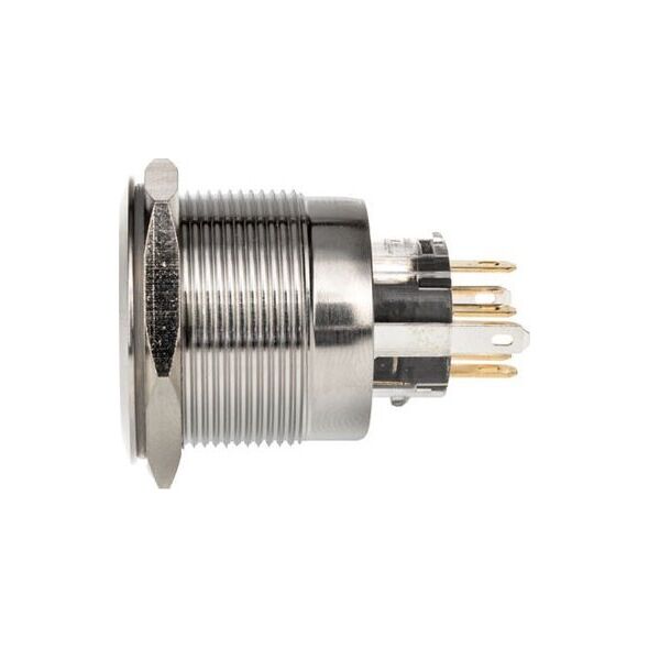 DimasTech DimasTech Βανδαλισμού διακόπτης/κουμπί 25mm, Silverline Dot - RGB