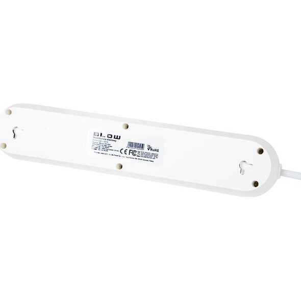 Blow 98-216# Przedłużacz sieciowy ps-320 3-gniazda 3xusb 2m biały 2x1mm