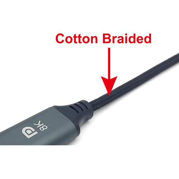 Adapter AV Equip Equip Adapter USB-C -> DisplayPort           8K60Hz 2.00m sw
