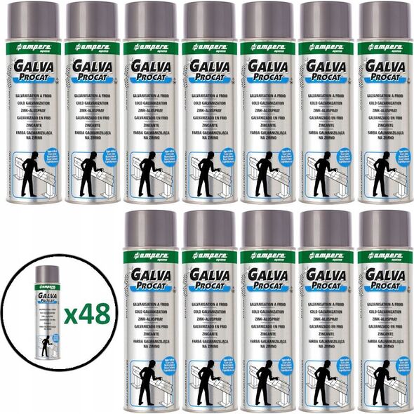 FARBA GALWANIZUJĄCA GALVA-PROCAT SPRAY 500 ml SUPER POŁYSK AMPERE