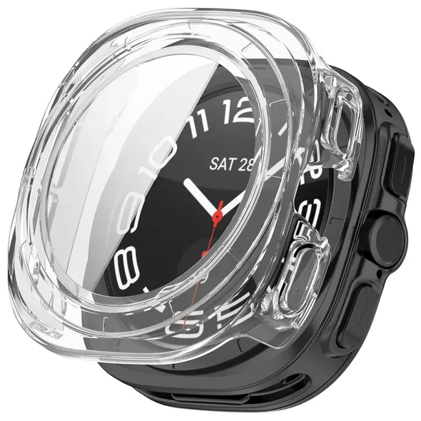 Bizon Case+Glass Watch Samsung Galaxy Watch Ultra 47 mm clear