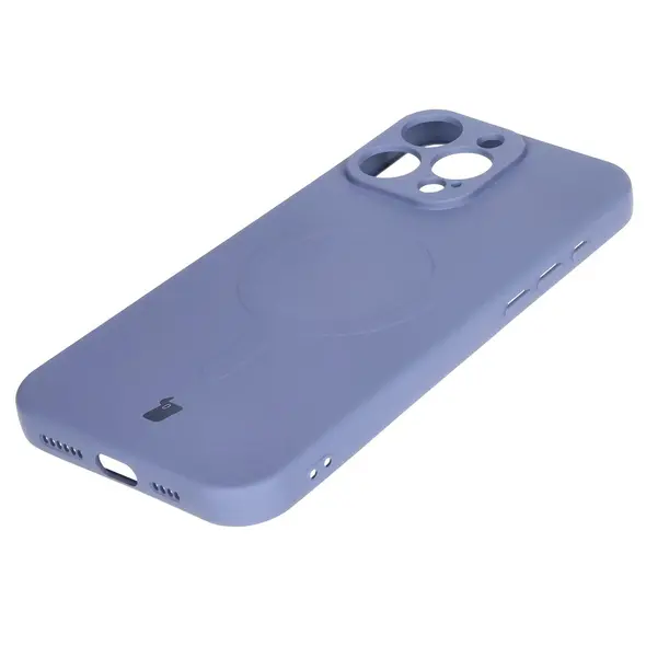 Bizon Case Silicone Magnetic Apple iPhone 16 Pro grey