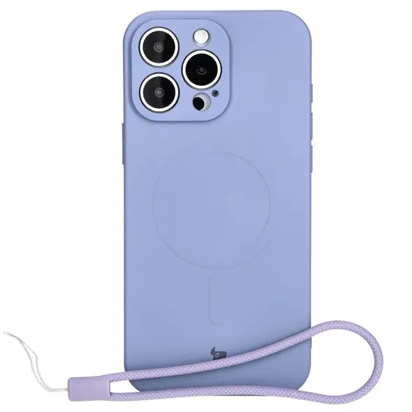 Bizon Case Silicone Magnetic Apple iPhone 16 Pro grey