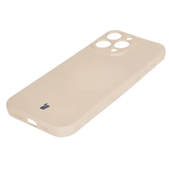 Bizon Case Silicone Magnetic Apple iPhone 16 Pro beige