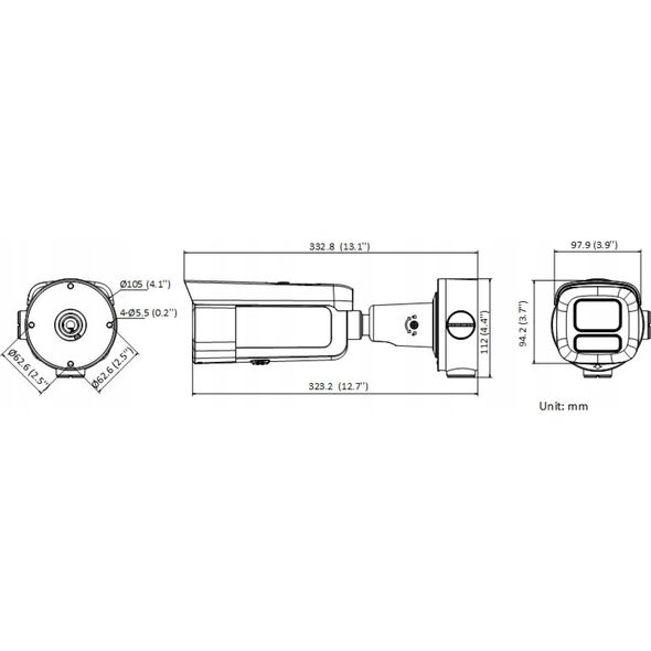 KAMERA WANDALOODPORNA IP DS-2CD2623G2-LIZS2U(2.8-12MM) Smart Hybrid Light AcuSense - 1080p - MOTOZOOM Hikvision